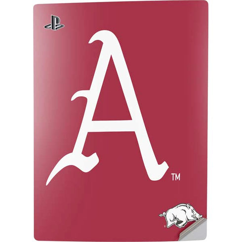 University of Arkansas-Fayetteville A Red PS5 Digital Edition Console Skin