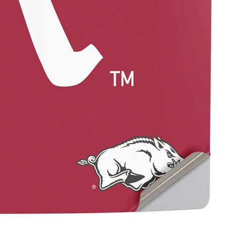 University of Arkansas-Fayetteville A Red PS5 Pro Disk Console Skin