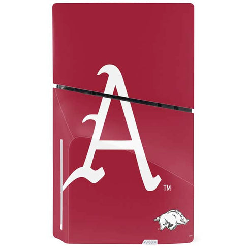 University of Arkansas-Fayetteville A Red PS5 Slim Disk Bundle Skin