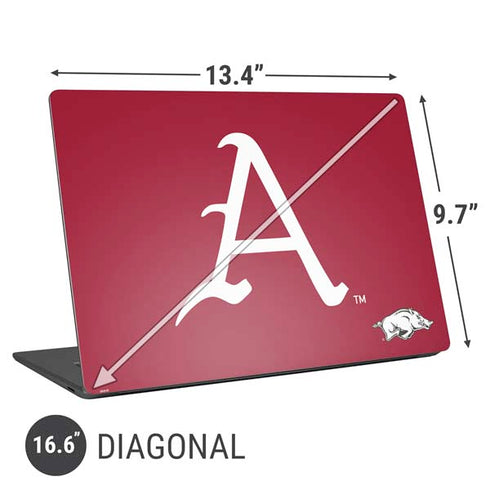 University of Arkansas-Fayetteville A Red Universal Laptop 16.6in (13.4 x 9.7in) Skin