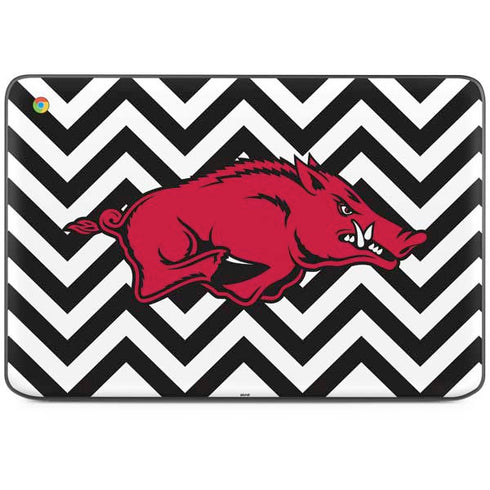 University of Arkansas-Fayetteville Chevron Print HP Chromebook Skin