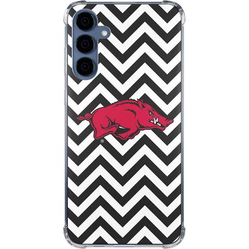 University of Arkansas-Fayetteville Chevron Print Galaxy A35 5G Clear Case