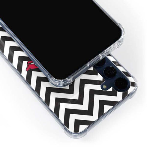 University of Arkansas-Fayetteville Chevron Print Galaxy A55 5G Clear Case