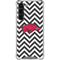 University of Arkansas-Fayetteville Chevron Print Galaxy S24 FE Clear Case