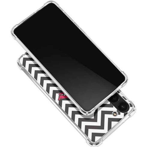 University of Arkansas-Fayetteville Chevron Print Galaxy S24 FE Clear Case