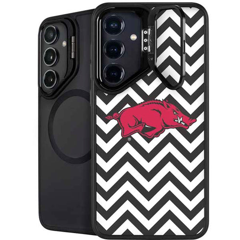 University of Arkansas-Fayetteville Chevron Print Galaxy S24 FE Kickstand Case