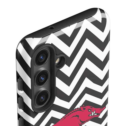 University of Arkansas-Fayetteville Chevron Print Galaxy S25 Impact Case