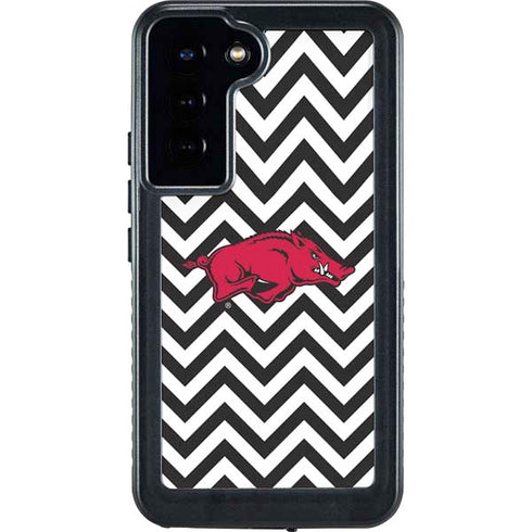 University of Arkansas-Fayetteville Chevron Print Galaxy S24 Plus Waterproof Case