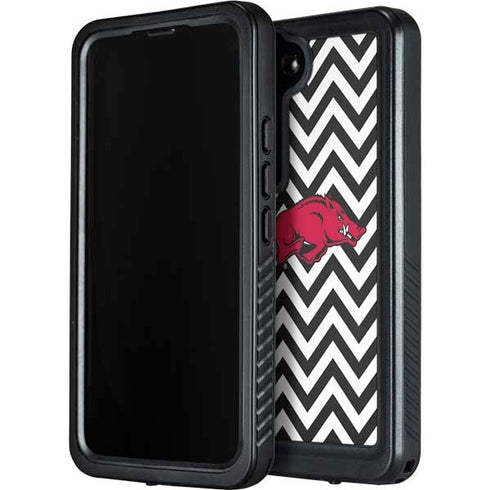University of Arkansas-Fayetteville Chevron Print Galaxy S24 Plus Waterproof Case