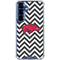 University of Arkansas-Fayetteville Chevron Print Galaxy S25 Clear Case