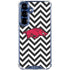 University of Arkansas-Fayetteville Chevron Print Galaxy S25 Plus Clear Case
