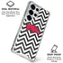 University of Arkansas-Fayetteville Chevron Print Galaxy S25 Ultra Clear Case