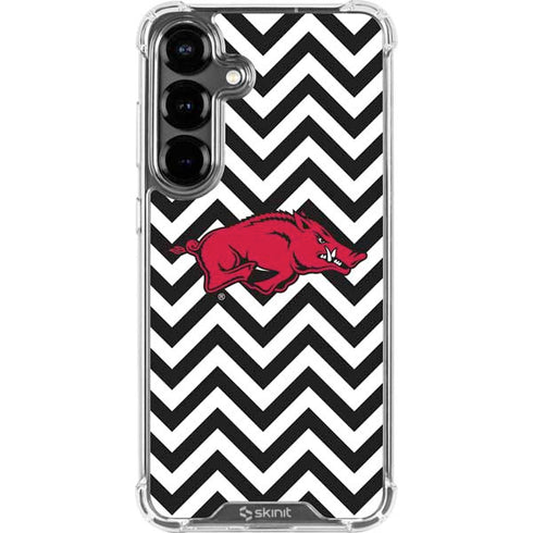 University of Arkansas-Fayetteville Chevron Print Galaxy S26 Plus Clear Case