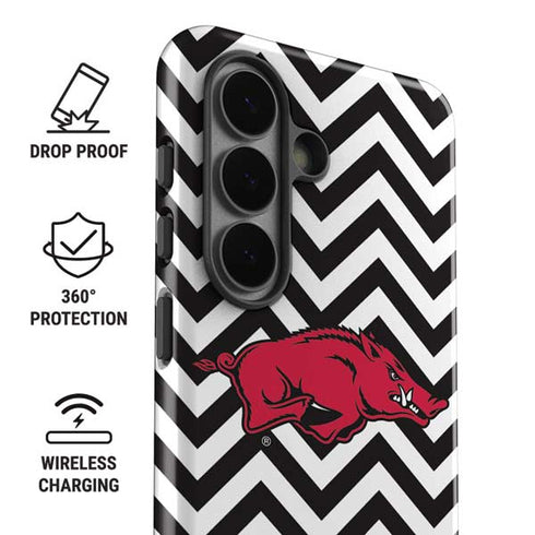 University of Arkansas-Fayetteville Chevron Print Galaxy S26 Plus Impact Case