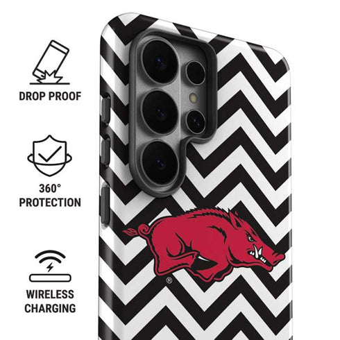 University of Arkansas-Fayetteville Chevron Print Galaxy S26 Ultra Impact Case