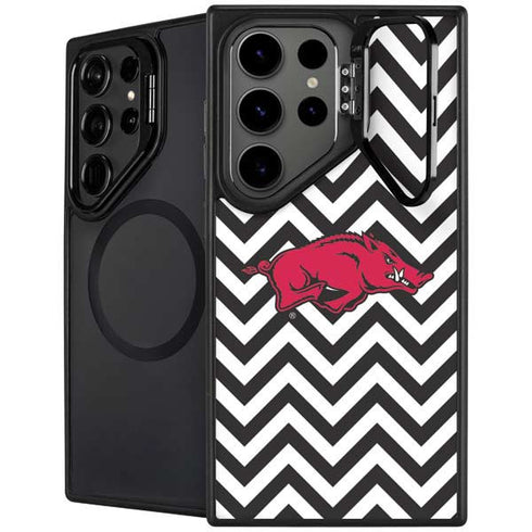 University of Arkansas-Fayetteville Chevron Print Galaxy S26 Ultra Kickstand Case