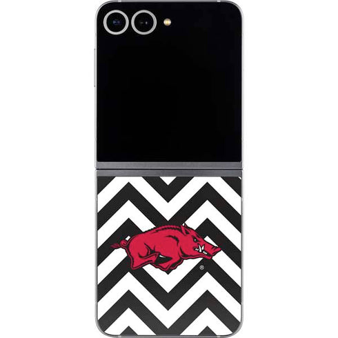 University of Arkansas-Fayetteville Chevron Print Galaxy Z Flip6 Skin