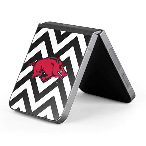 University of Arkansas-Fayetteville Chevron Print Galaxy Z Flip6 Skin