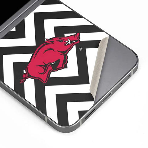 University of Arkansas-Fayetteville Chevron Print Galaxy Z Flip6 Skin