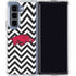 University of Arkansas-Fayetteville Chevron Print Galaxy Z Fold5 5G Clear Case