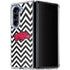 University of Arkansas-Fayetteville Chevron Print Galaxy Z Fold5 5G Clear Case