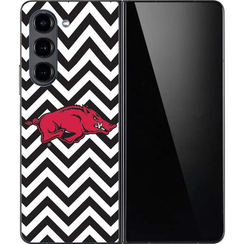 University of Arkansas-Fayetteville Chevron Print Galaxy Z Fold5 5G Skin