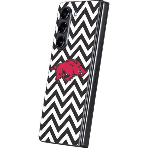 University of Arkansas-Fayetteville Chevron Print Galaxy Z Fold5 5G Skin