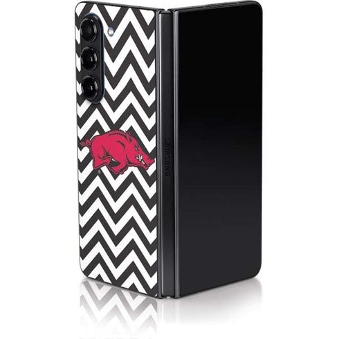 University of Arkansas-Fayetteville Chevron Print Galaxy Z Fold5 5G Skin