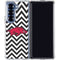 University of Arkansas-Fayetteville Chevron Print Galaxy Z Fold6 Clear Case