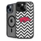 University of Arkansas-Fayetteville Chevron Print iPhone 13 Kickstand Case