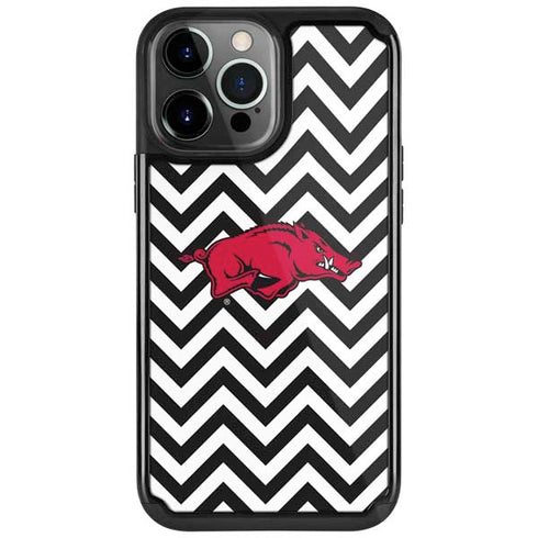 University of Arkansas-Fayetteville Chevron Print iPhone Cases