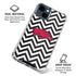 University of Arkansas-Fayetteville Chevron Print iPhone 15 Clear Case