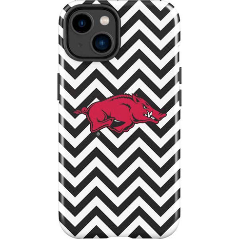University of Arkansas-Fayetteville Chevron Print iPhone 15 Impact Case