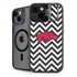 University of Arkansas-Fayetteville Chevron Print iPhone 15 Plus Kickstand Case