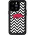 University of Arkansas-Fayetteville Chevron Print iPhone 15 Pro Waterproof Case