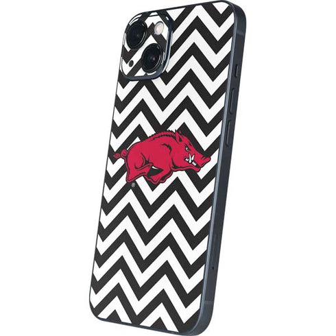 University of Arkansas-Fayetteville Chevron Print iPhone 15 Skin