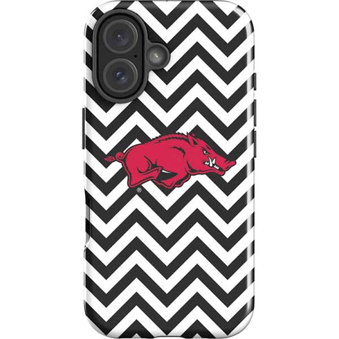 University of Arkansas-Fayetteville Chevron Print iPhone 16 Impact Case