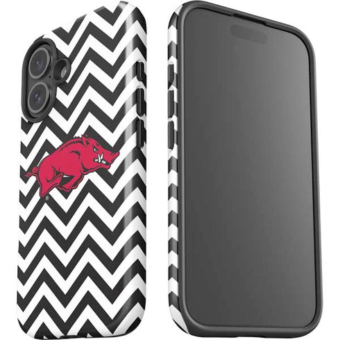 University of Arkansas-Fayetteville Chevron Print iPhone 16 Impact Case