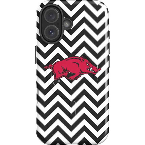 University of Arkansas-Fayetteville Chevron Print iPhone 16 Magsafe Impact Case