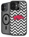 University of Arkansas-Fayetteville Chevron Print iPhone 16 Plus Kickstand Case