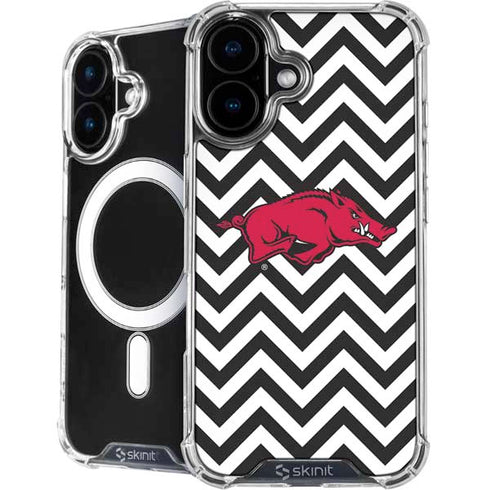 University of Arkansas-Fayetteville Chevron Print iPhone 16 Plus MagSafe Case