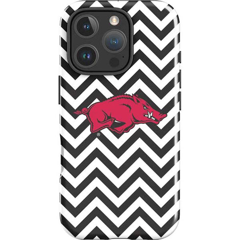 University of Arkansas-Fayetteville Chevron Print iPhone 16 Pro Impact Case