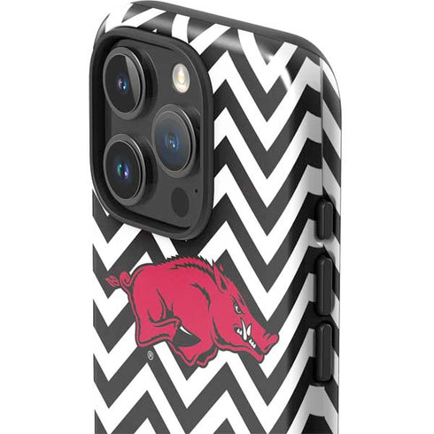 University of Arkansas-Fayetteville Chevron Print iPhone 16 Pro Impact Case
