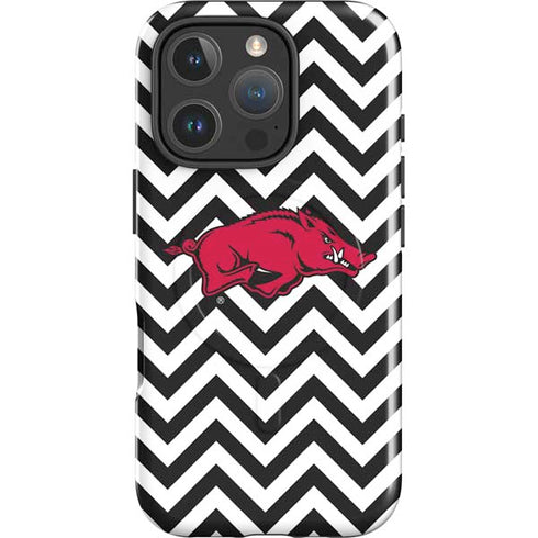 University of Arkansas-Fayetteville Chevron Print iPhone 16 Pro Magsafe Impact Case