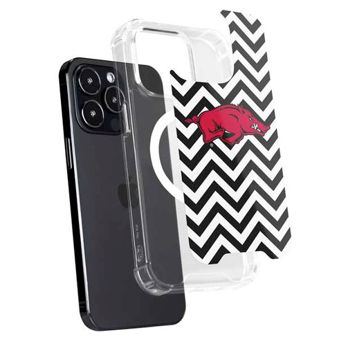 University of Arkansas-Fayetteville Chevron Print iPhone 16 Pro Max MagSafe Case