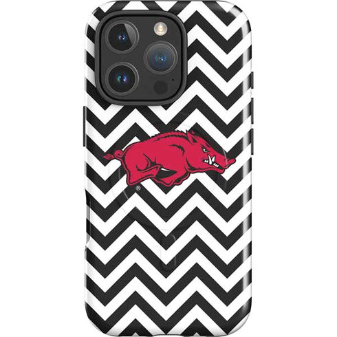 University of Arkansas-Fayetteville Chevron Print iPhone 16 Pro Max Magsafe Impact Case