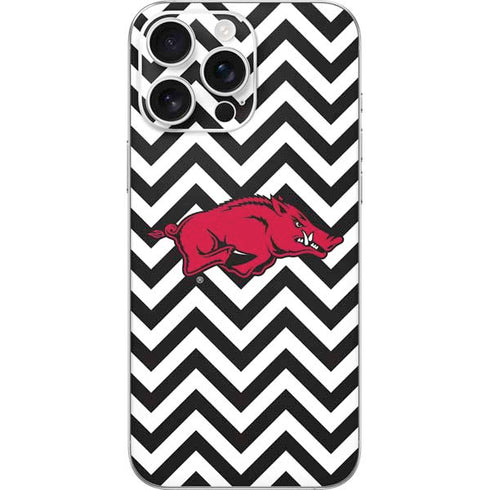 University of Arkansas-Fayetteville Chevron Print iPhone 16 Pro Max Skin