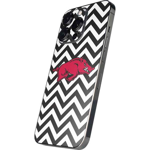 University of Arkansas-Fayetteville Chevron Print iPhone 16 Pro Skin