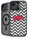 University of Arkansas-Fayetteville Chevron Print iPhone 16e Kickstand Case