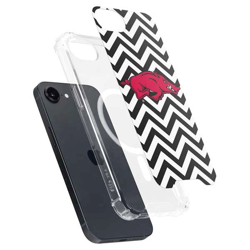 University of Arkansas-Fayetteville Chevron Print iPhone 16e MagSafe Case